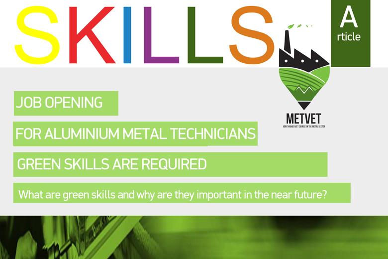 Job opening for Aluminum – Metal technician: Green skills are required. What are green skills and why are they important in the near future?